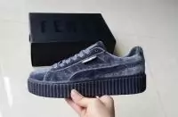 femmes baskets puma suede platform Elemental velours cuir